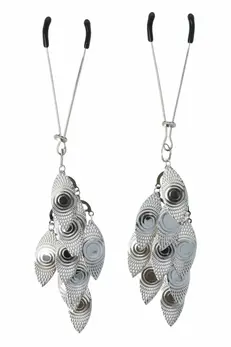 Virgite Nipple Clamps with Adjustable Ring & Decorative Pendants