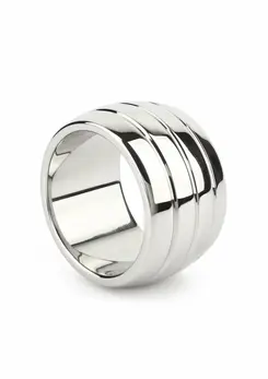 Mr. Steel Oval Barrel C-Ring 40mm Stainless Steel Comfort Band