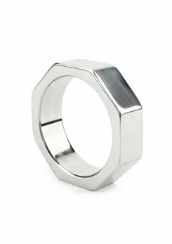 Mr. Steel Nut C-Ring 45mm Stainless Steel Hexagonal Design