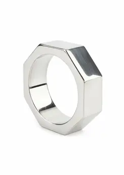 Mr. Steel Nut C-Ring 40mm Stainless Steel Hexagonal Design