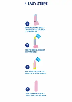 Cloneboy Personal Vibrator Kit - Custom Silicone Model, Skin-Safe, 8713221162236