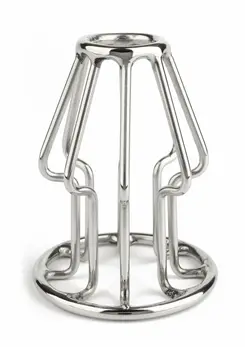 Mr. Steel Trapezoid Plug Small Stainless Steel Openwork Design