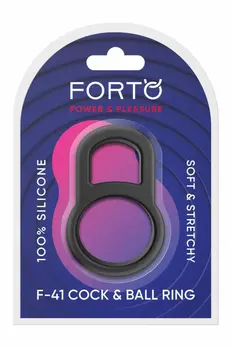 FORTO F-41 Lock Dual Support Silicone Black Ring Adjustable