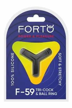 FORTO F-59 Black Tri Functional Silicone Ring Adjustable System