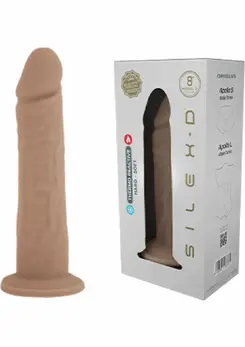 SILEXD Silicone Dong Model 8 inch - Thermoreactive, Suction Base, 203mm