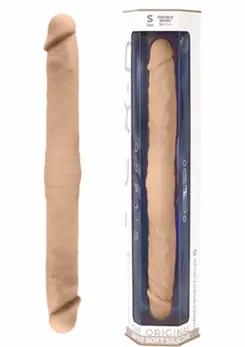 Silex Double Dong 15 inch Dual-Ended Silicone Intimate Device Flesh Tone