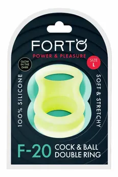 FORTO F-20 Balls Stretcher Large Glow Premium Silicone Ring