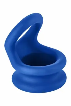 FORTO F-20 Ball Stretcher Medium Blue Premium Silicone Ring