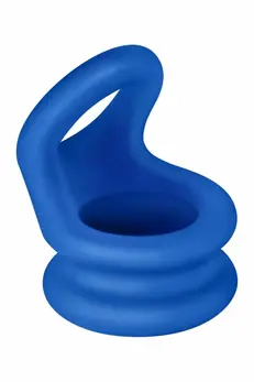FORTO F-20 Balls Stretcher Small Blue Premium Silicone Ring
