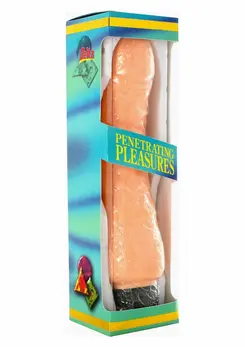 Vinyl P-Shape Vibrator No.2 Multi-Speed Anatomical Model, 19 cm