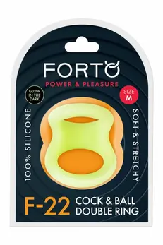 FORTO F-22 D Ring Medium Glow Premium Silicone Dual Support Ring