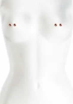 NS Novelties Bound Adjustable Nipple Clamps M1 Nickel-Free Metal Black