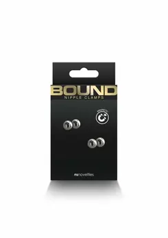 NS Novelties Bound Adjustable Nipple Clamps M1 - Nickel-Free, Silicone Tips