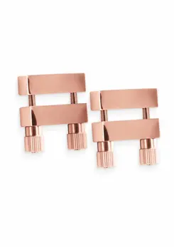 NS Novelties Bound Adjustable Nipple Clamps V1 Nickel-Free Metal Black