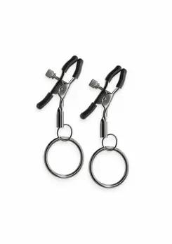 NS Novelties Bound Adjustable Nipple Clamps C2 Nickel-Free Silicone Tips