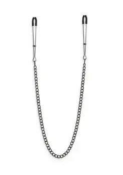 NS Novelties Nipple Clamps DC3 Adjustable Silicone-Tipped Metal Clips