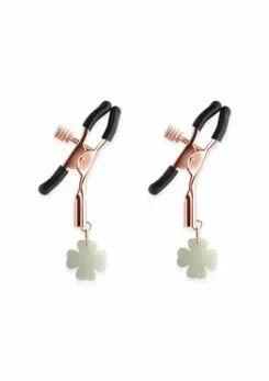 NS Novelties Bound Adjustable Nipple Clamps G4 Nickel-Free Silicone Tips