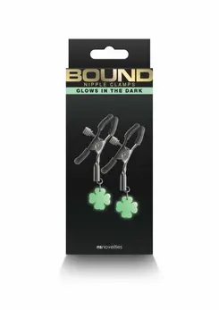 NS Novelties Bound G4 Adjustable Nipple Clamps, Silicone Tips, Metal