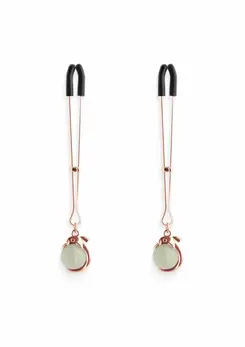 NS Novelties Nipple Clamps G1 Adjustable Metal with Silicone Tips