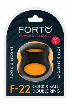 FORTO F-22 D Ring Large Black Premium Silicone System