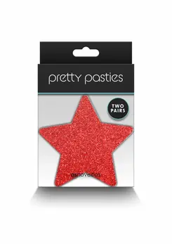 NS Novelties Pretty Pasties Glitter Stars 2 Pairs - Sparkling Adhesive Covers