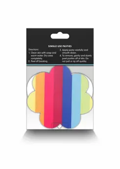 NS Novelties Pasties Heart & Flower 2 Pair - Decorative Adhesive Covers