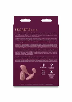 Secrets Echo Intimate Vibrating System Silicone Pink Rechargeable