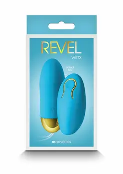 Revel Winx Platinum Silicone Vibrating Bullet with Remote, Rechargeable