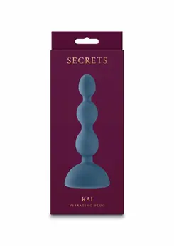 Secrets Kai Vibrating Silicone Beads, 3 Speeds, 7 Functions, Black