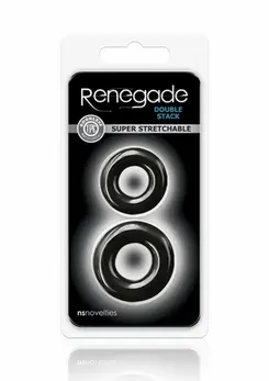 Renegade Double Stack комплект пръстени за пенис, TPE, различни размери – модел 2