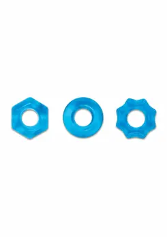 Renegade Chubbies Stackable Elastic Rings TPE Body Safe 3-Pack