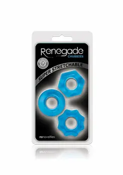 Renegade Chubbies Stackable Elastic Rings TPE Body Safe 3-Pack