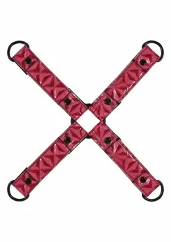 Sinful Hogtie Adjustable Restraint System, Vinyl & Neoprene, Black