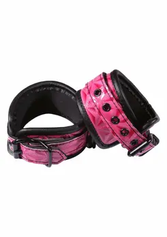 Sportsheets Wrist Cuffs Adjustable Vinyl-Neoprene Black Restraints