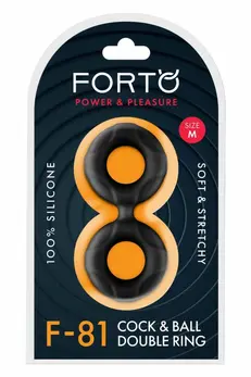 FORTO F-81 Double Ring 47mm Black Premium Silicone System