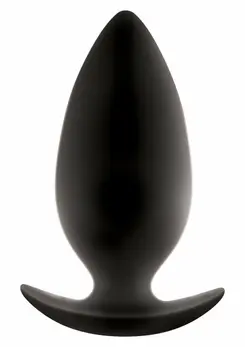Renegade Spades Large Silicone Plug with T-Shaped Handle Black