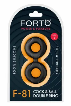 FORTO F-81 Double Ring 44mm Black Premium Silicone System