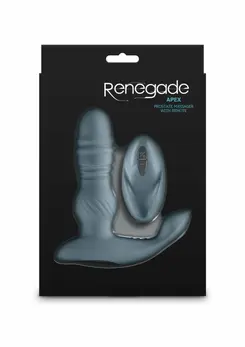 Renegade Apex Prostate Massager with Remote, 6 Speeds, 8 Modes, Black