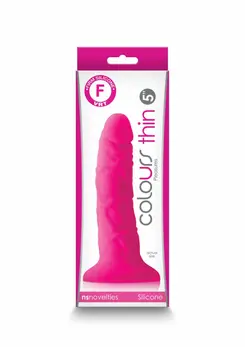 NS Novelties Colours Pleasures Thin 5 Inch Silicone Model, Pink