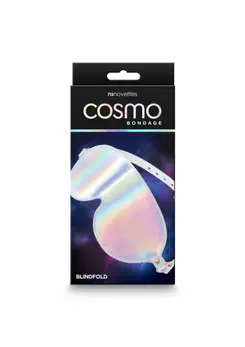 Cosmo Bondage Blindfold Holographic Vinyl Adjustable Rose Gold