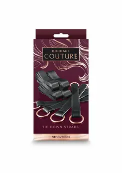 NS Novelties Bondage Couture Tiedown Straps Elegant Blue Design