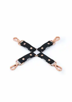 NS Novelties Bondage Couture Hog Tie - Elegant Synthetic Design, Blue