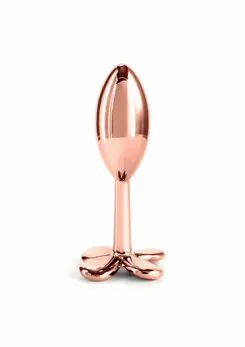 Rear Assets Clover Chrome-Plated Aluminum Plug Medium Pink Gem