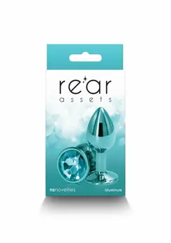 NS Novelties Rear Assets Small Chrome-Plated Aluminum Plug