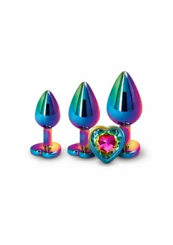 Rear Assets Trainer Kit Heart Chrome-Plated 3-Piece Set Silver