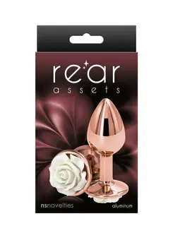 Rose Buttplug Small Chrome-Plated Aluminum Intimate Accessory