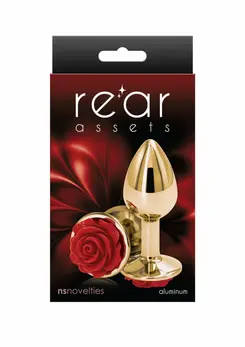 Rose Buttplug Small Chrome-Plated Aluminum Intimate Accessory