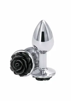 Rose Buttplug Small Chrome-Plated Aluminum Intimate Accessory