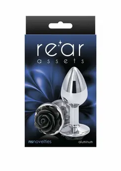 Rose Buttplug Small Chrome-Plated Aluminum Intimate Accessory