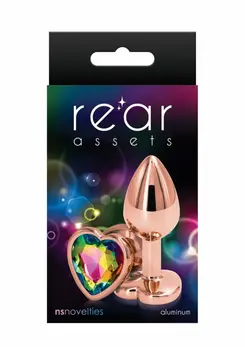 Rear Assets Rose Gold Heart S - Compact Rose Gold Intimate Plug